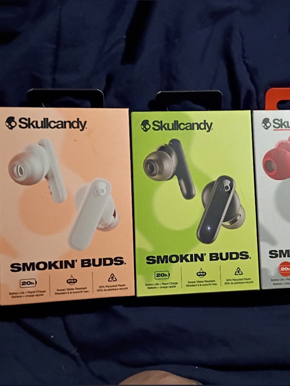Skullcandy Wireless Earbuds W/ Charging Case NWT (3 Colors Available)